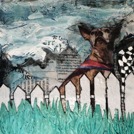 Lulu Fenced In Original Painting