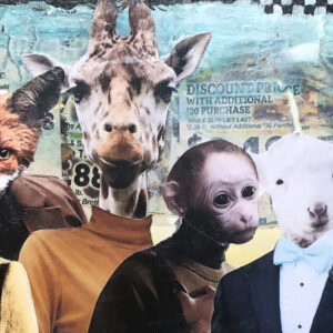 Office Party 2023 - not as much fun as the previous year but all have agreed to try to improve. An original anthropomorphic painting