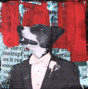 Charley Boy Original Tiny Painting 2" x 2"