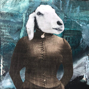 Emma - An Anthropomorphic Goat Painting